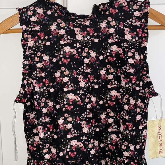 NWT Rewind Women’s Floral Sleeveless Skater Dress Size Juniors Large - Picture 4 of 6